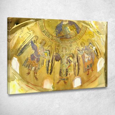 Angeli Mosaico Cappella Palatina Palermo John Singer Sargent jss16 quadro stampa su tela