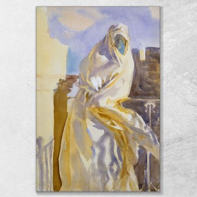 Mujer Árabe John Singer Sargent, jss17 cuadro en lienzo