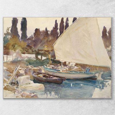 Bateaux 2 John Singer Sargent, jss24 tableau impression sur toile