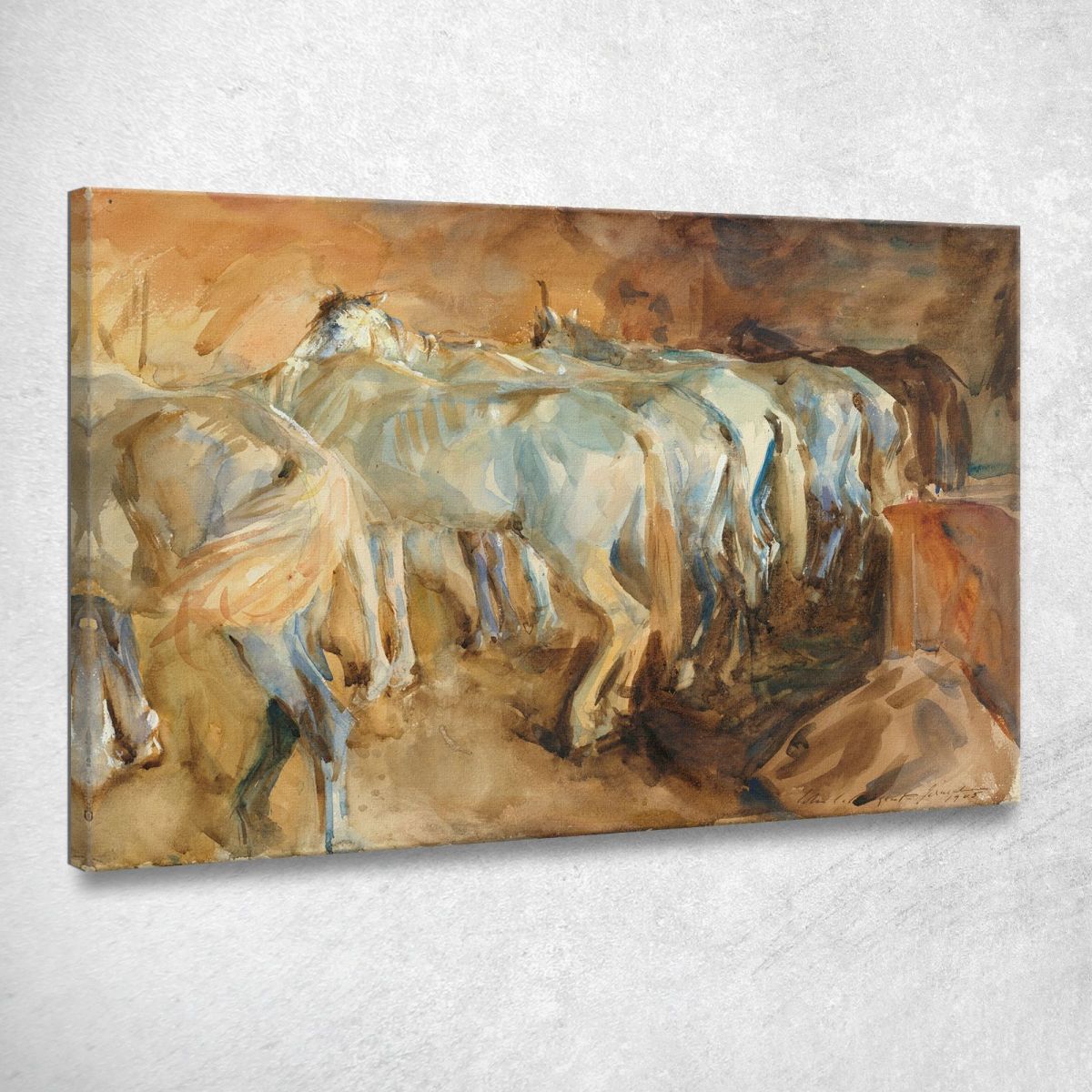 Cavalli Dell'Autobus A Gerusalemme John Singer Sargent jss32 quadro stampa su tela Cavalli Dell'Autobus A Gerusalemme John Singer Sargent jss32 quadro stampa su tela