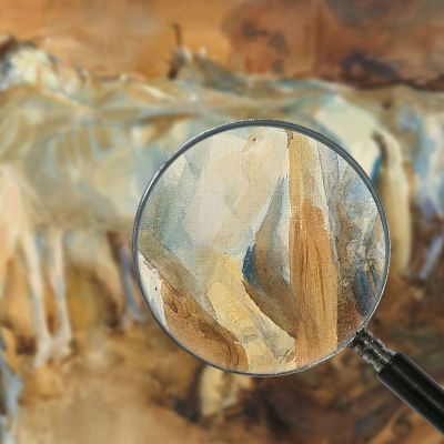 Cavalli Dell'Autobus A Gerusalemme John Singer Sargent jss32 quadro stampa su tela Cavalli Dell'Autobus A Gerusalemme John Singer Sargent jss32 quadro stampa su tela