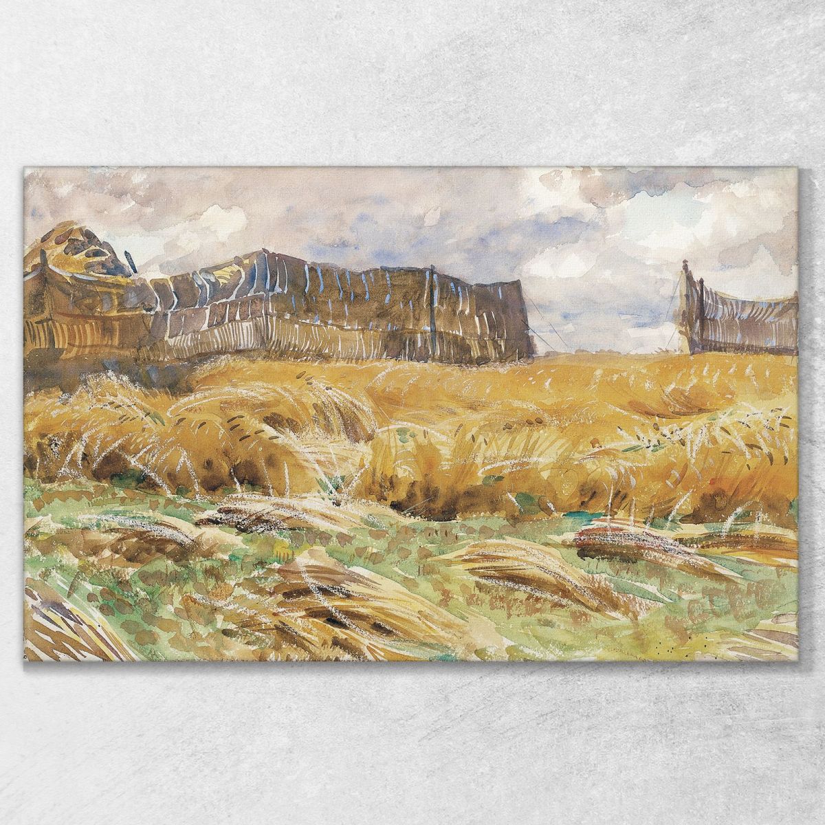 Campo Mimetizzato In Francia John Singer Sargent jss33 quadro stampa su tela