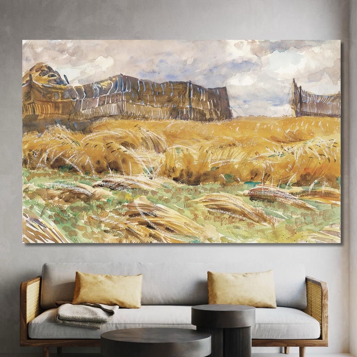 Campo Mimetizzato In Francia John Singer Sargent jss33 quadro stampa su tela