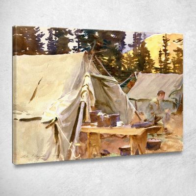 Accampamento Sul Lago O Hara John Singer Sargent jss35 quadro stampa su tela