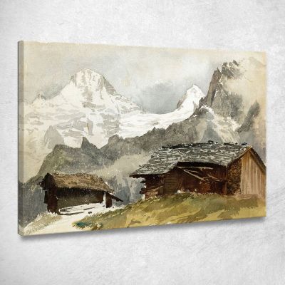 Chalet Breithorn Mürren John Singer Sargent jss42 quadro stampa su tela