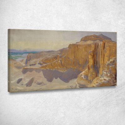 Scogliere A Deir El Bahri Egitto John Singer Sargent jss48 quadro stampa su tela