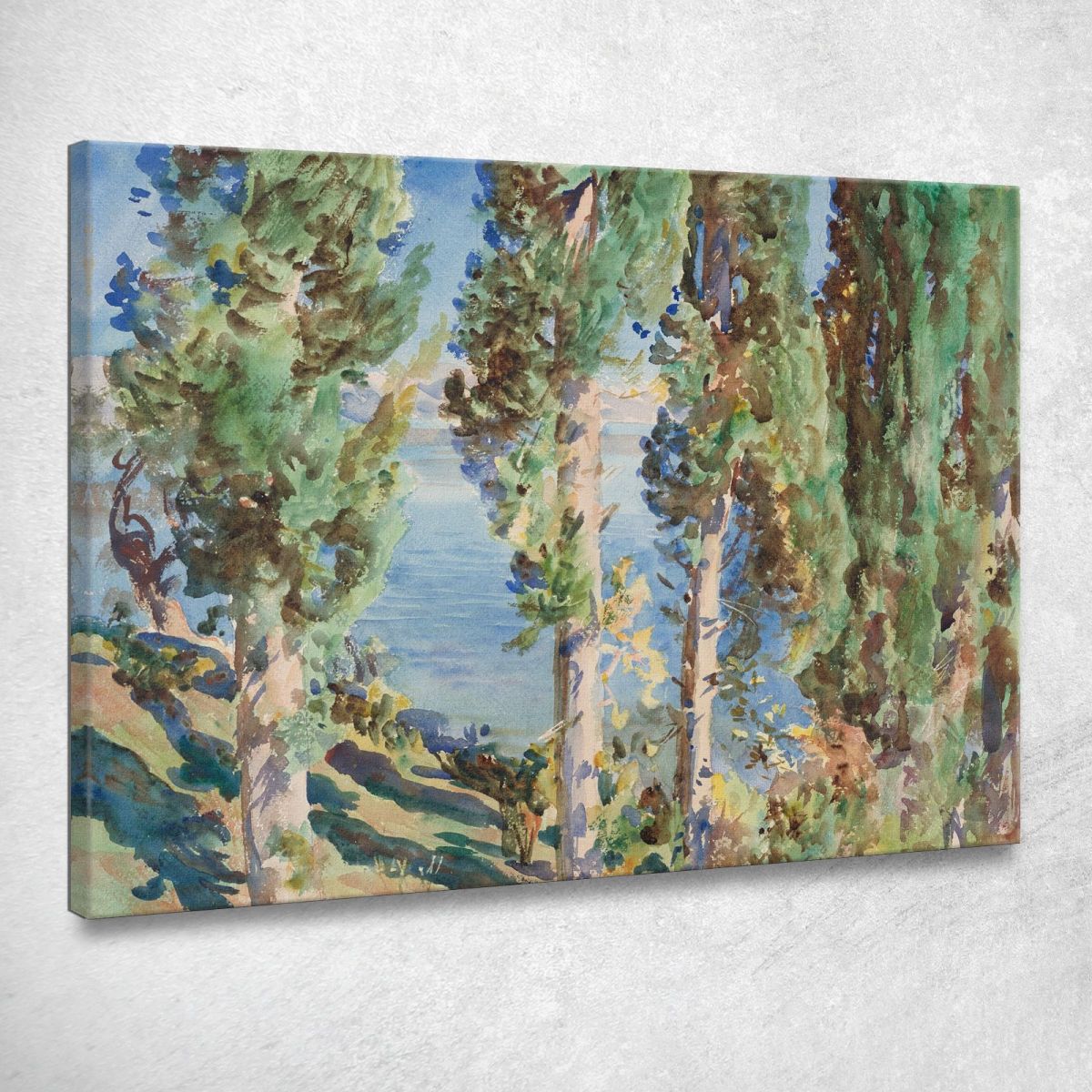 Cipressi Di Corfù John Singer Sargent jss50 quadro stampa su tela Cipressi Di Corfù John Singer Sargent jss50 quadro stampa su tela