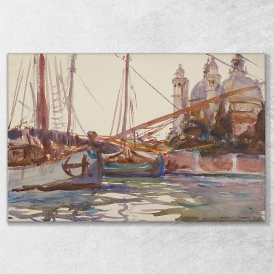 Santa Maria Della Salute Venice  John Singer Sargent jss264 quadro stampa su tela
