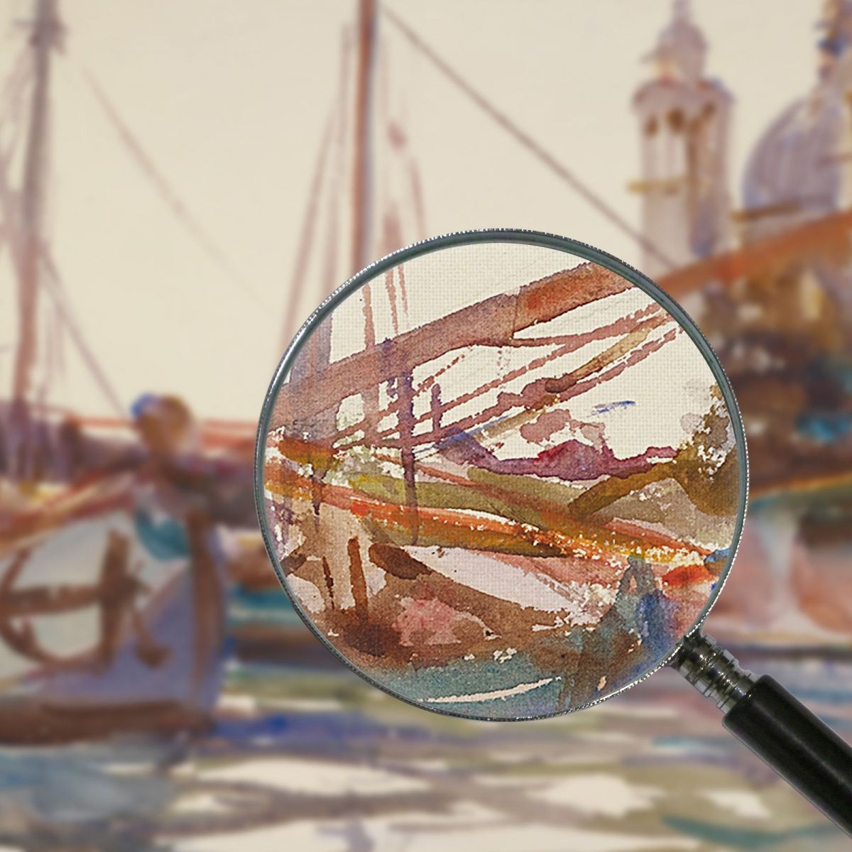 Santa Maria Della Salute Venice  John Singer Sargent jss264 quadro stampa su tela