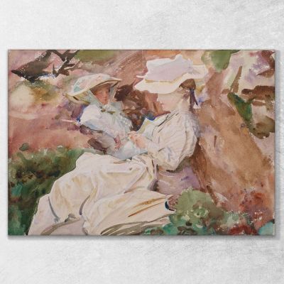 Simplon Sra. Barnard Y Su Hija Dorothy John Singer Sargent, jss274 cuadro en lienzo
