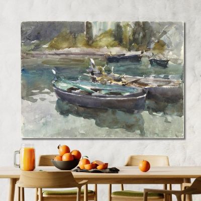 Piccole Imbarcazioni John Singer Sargent jss279 quadro stampa su tela