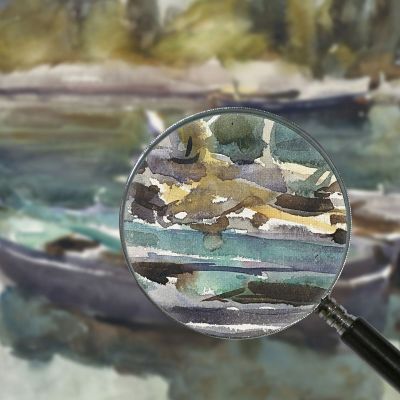Piccole Imbarcazioni John Singer Sargent jss279 quadro stampa su tela