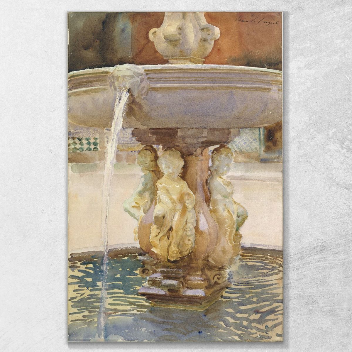 Fontana Spagnola John Singer Sargent jss283 quadro stampa su tela