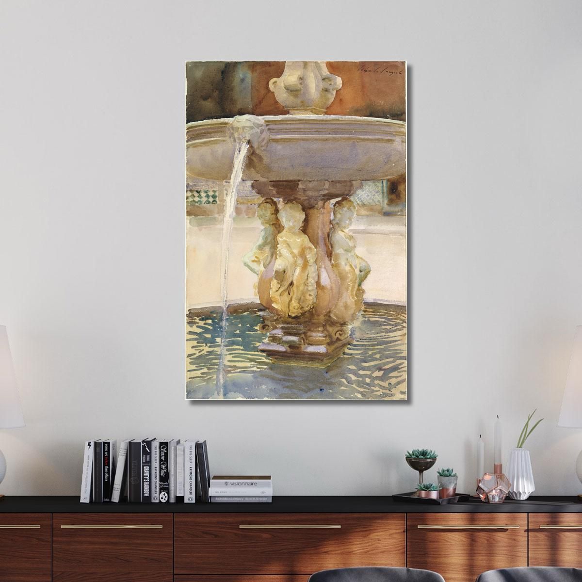 Fontana Spagnola John Singer Sargent jss283 quadro stampa su tela