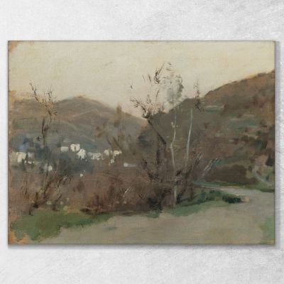 Spanish Landscape John Singer Sargent, jss284 canvas print