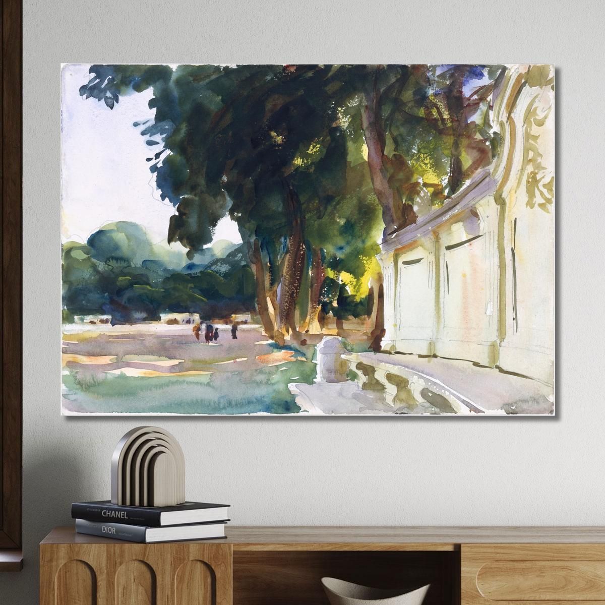 Mezzogiorno Spagnolo Aranjuez John Singer Sargent jss285 quadro stampa su tela