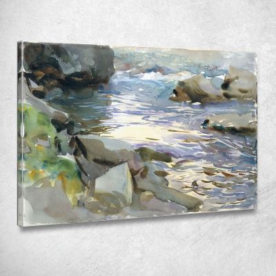 Ruscello E Rocce John Singer Sargent jss291 quadro stampa su tela