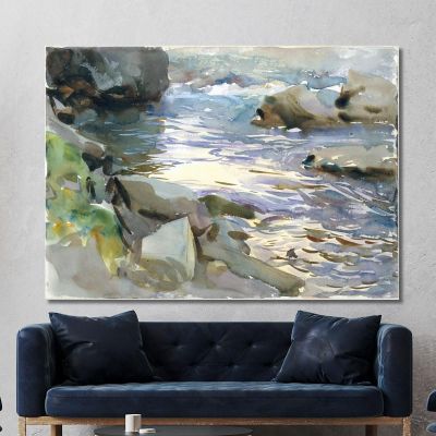 Ruscello E Rocce John Singer Sargent jss291 quadro stampa su tela Ruscello E Rocce John Singer Sargent jss291 quadro stampa su tela