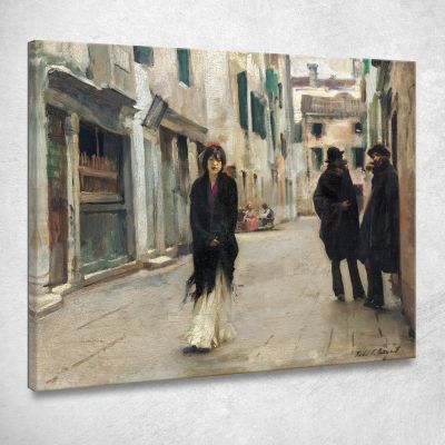 Strada A Venezia John Singer Sargent jss292 quadro stampa su tela