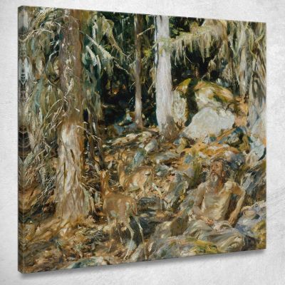 The Hermit Il Solitario John Singer Sargent jss313 quadro stampa su tela