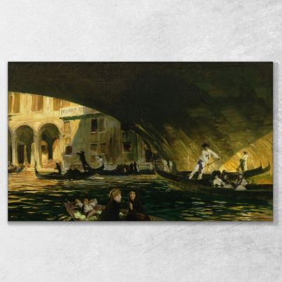 El Rialto Venecia John Singer Sargent, jss323 cuadro en lienzo