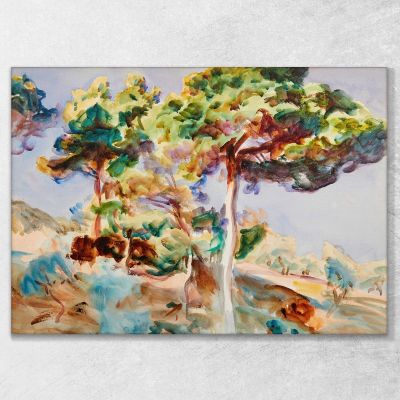 Alberi John Singer Sargent, jss339 quadro stampa su tela