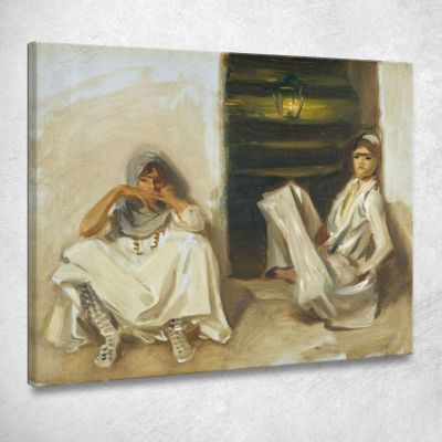 Due Donne Arabe John Singer Sargent jss342 quadro stampa su tela