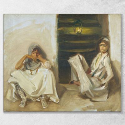Two Arab Women John Singer Sargent, jss342 canvas print