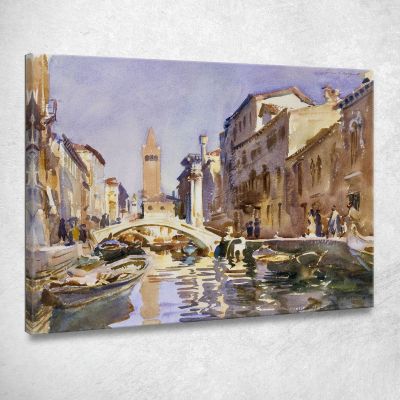 Canale Veneziano John Singer Sargent jss355 quadro stampa su tela