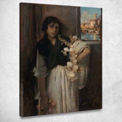 Venditore Di Cipolle Veneziano John Singer Sargent jss357 quadro stampa su tela