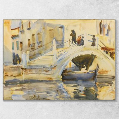 Ponte Di Venezia Con Figure John Singer Sargent, jss360 quadro stampa su tela