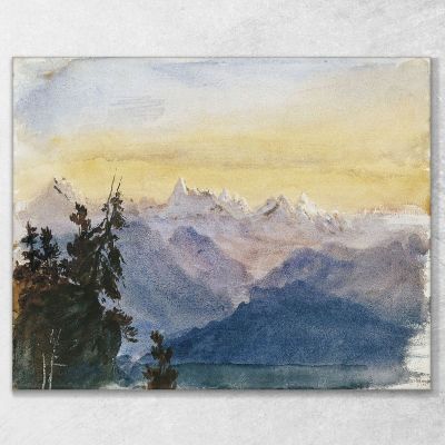 Vue Depuis Le Mont Pilate John Singer Sargent, jss363 tableau impression sur toile
