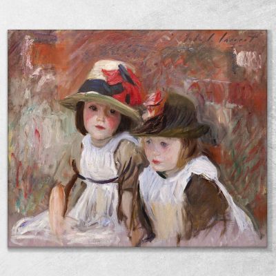 Enfants Du Village John Singer Sargent, jss368 tableau impression sur toile