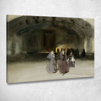 Donne Che Si Avvicinano John Singer Sargent jss376 quadro stampa su tela