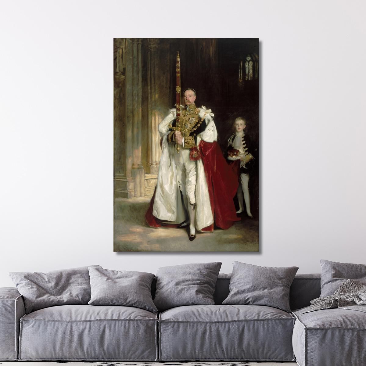 Charles Stewart Sesto Marchese Di Londonderry John Singer Sargent jss381 quadro stampa su tela