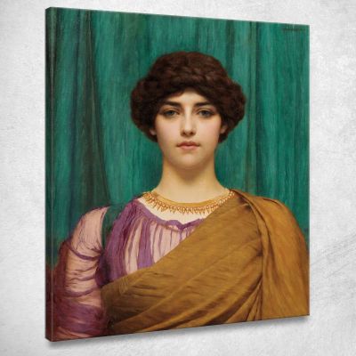 Una Dama Pompeiana John William Godward jwg9 quadro stampa su tela