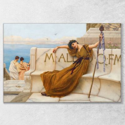 Una Sacerdotessa Di Bacco John William Godward jwg10 quadro stampa su tela