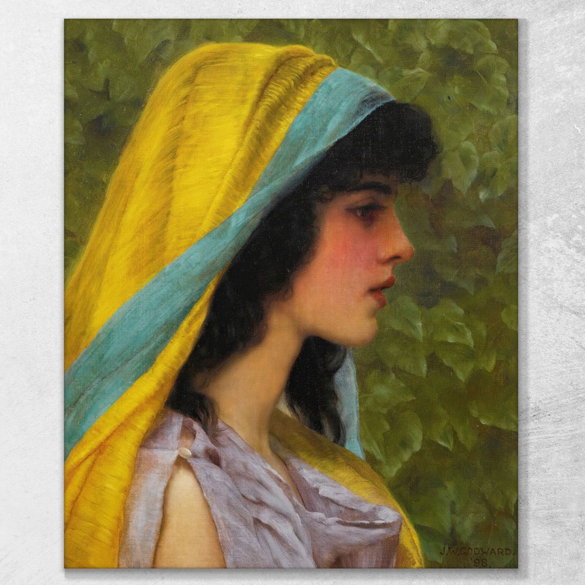 Melissa John William Godward jwg50 quadro stampa su tela