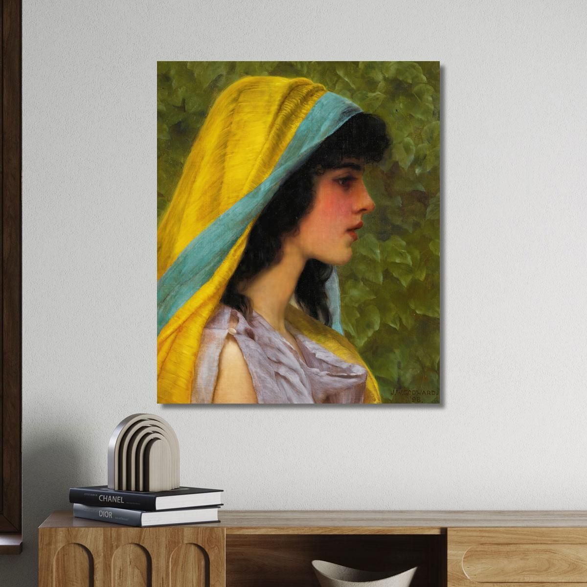 Melissa John William Godward jwg50 quadro stampa su tela