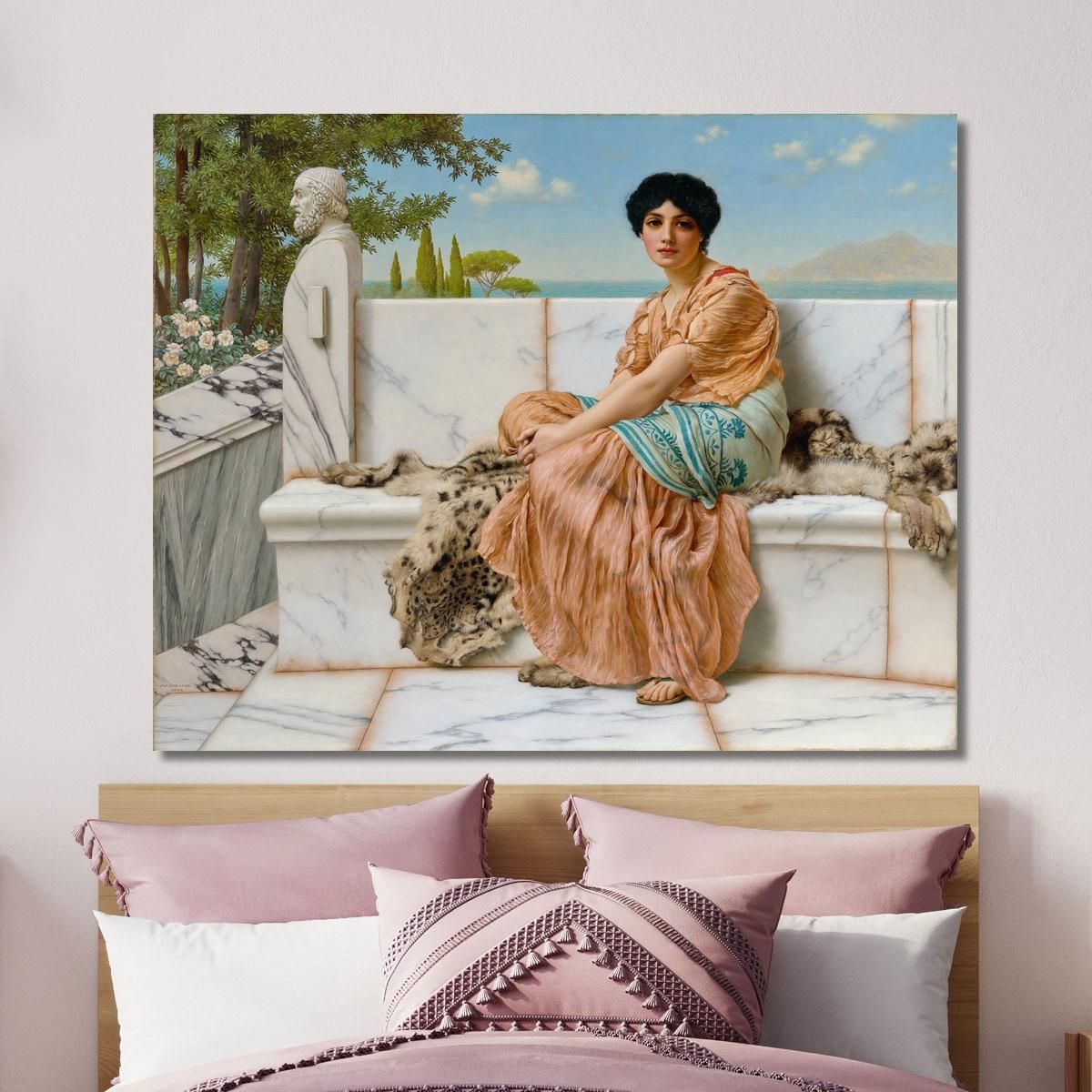 Fantasticheria John William Godward jwg62 quadro stampa su tela