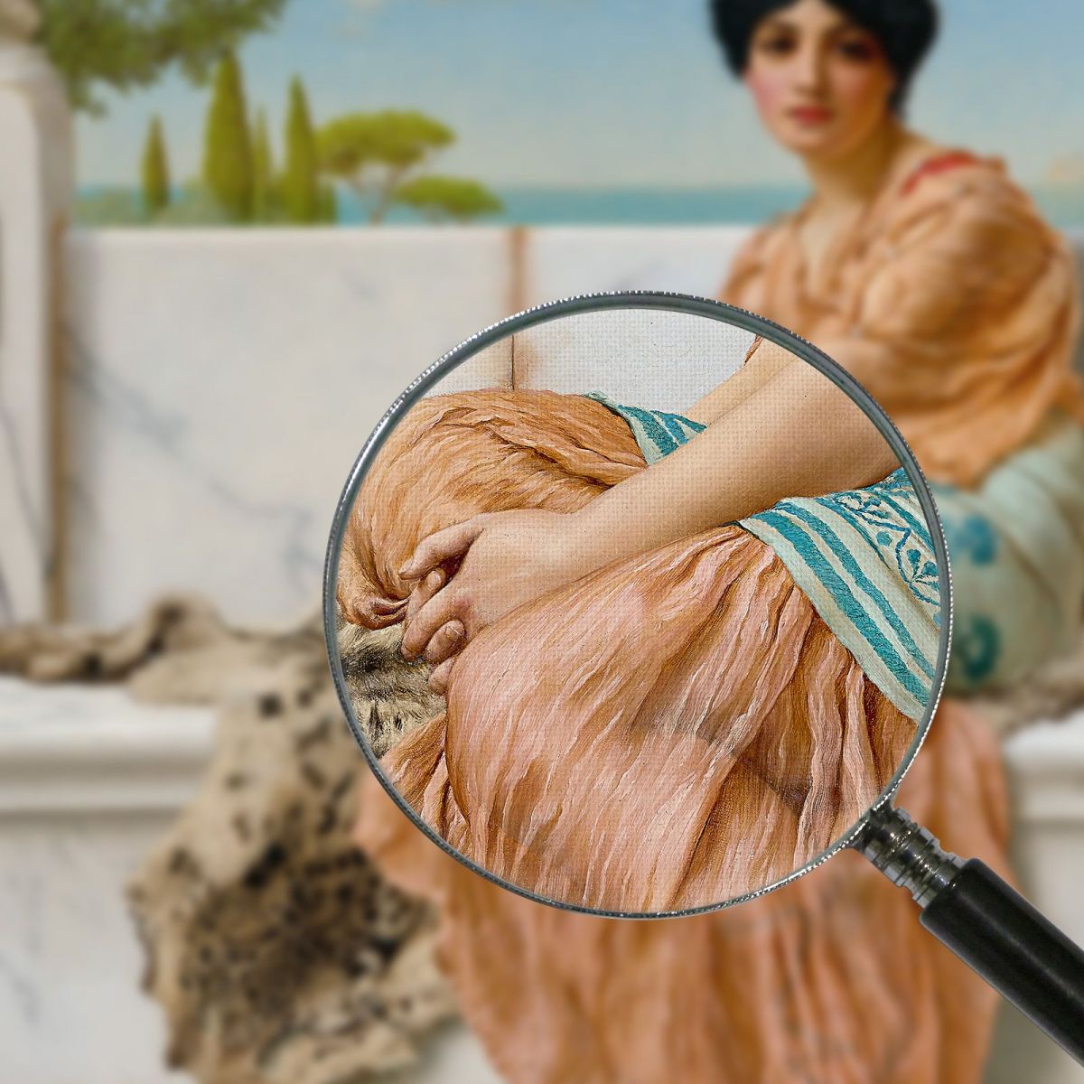 Fantasticheria John William Godward jwg62 quadro stampa su tela