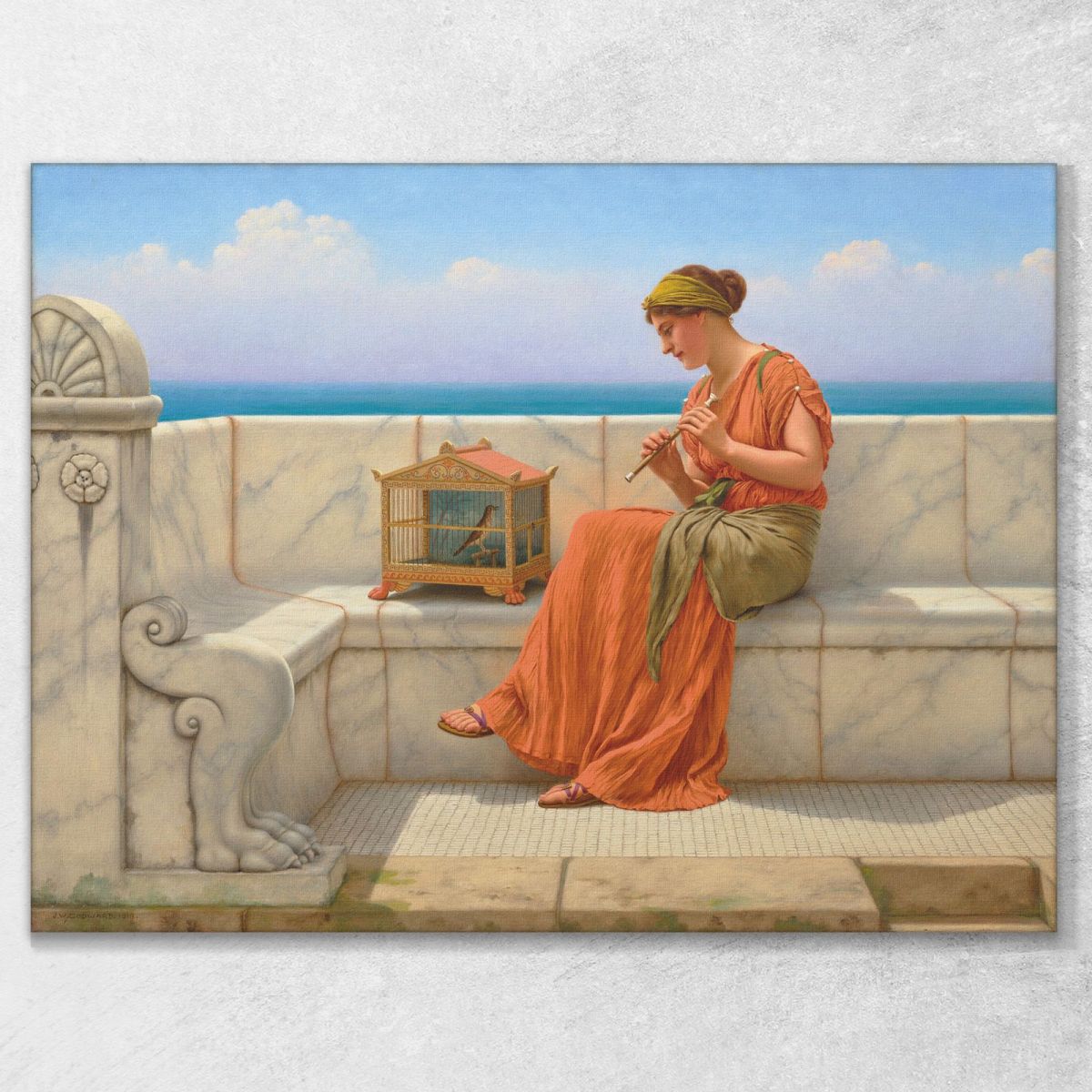 Canzoni Senza Parole John William Godward jwg64 quadro stampa su tela