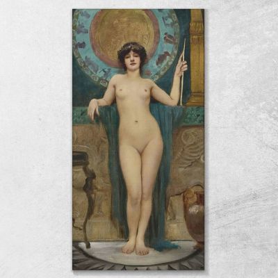 Studio Di Campaspe John William Godward jwg67 quadro stampa su tela