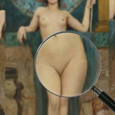 Studio Di Campaspe John William Godward jwg67 quadro stampa su tela