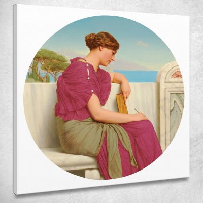 La Risposta John William Godward jwg70 quadro stampa su tela