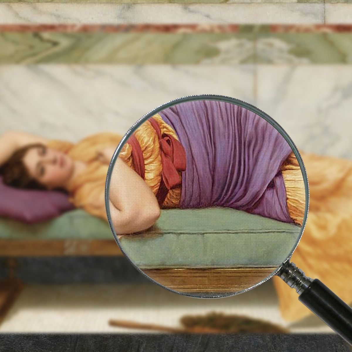 Il Sogno Ad Occhi Aperti John William Godward jwg73 quadro stampa su tela