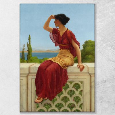 Il Segnale John William Godward jwg81 quadro stampa su tela