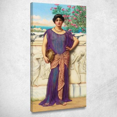 La Ragazza Del Tamburello John William Godward jwg83 quadro stampa su tela