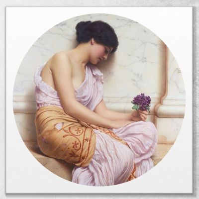 Violette Viole Dolci John William Godward jwg89 quadro stampa su tela