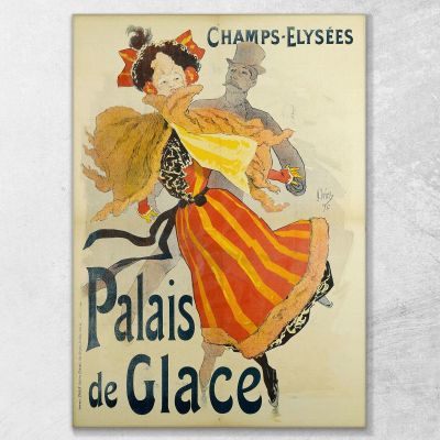 Champs-Elysees Ice Palace Jules Chéret, jch23 canvas print